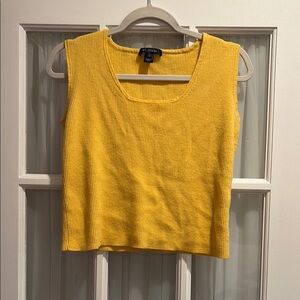 St. John Yellow Ribbed Tank Top